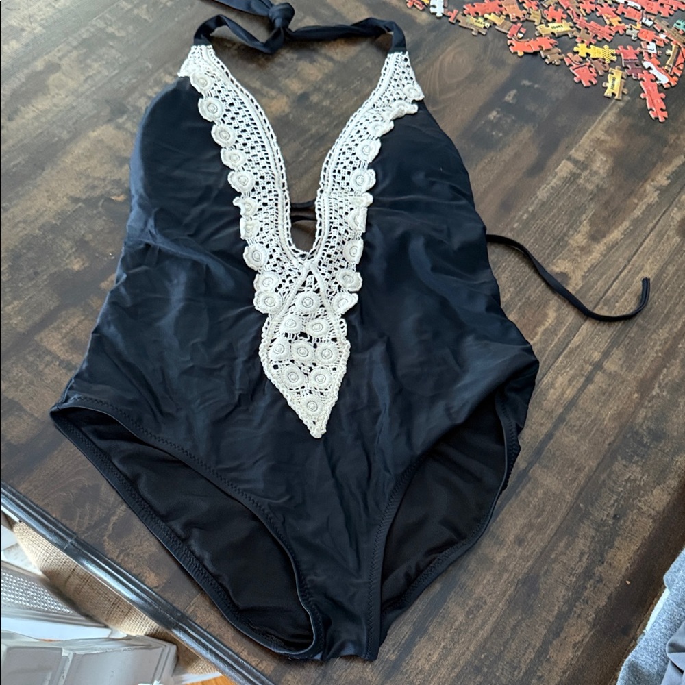 Target Black and Cream Women's One Piece